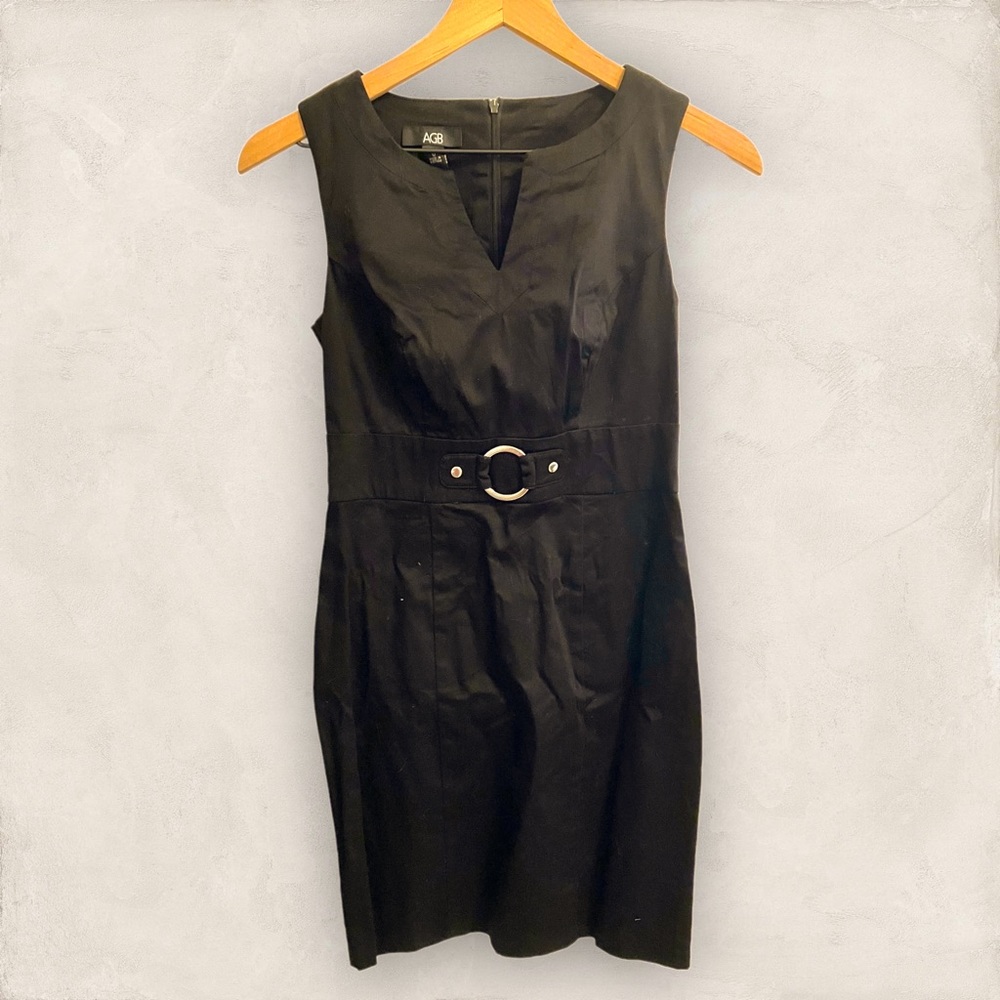 AGB black size 0 pencil dress